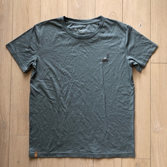 Ten Tree Mountain Embroidered T Shirt in Gray Women’s Size S - Picture 1 of 9